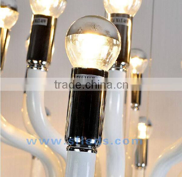 Shadowless oral 3W 5W brightness control smd warm white glass body E27/E26/B22 LED Bulb light