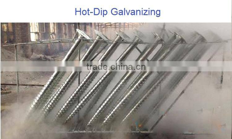 earth screw anchor for solar mounting N76*1600