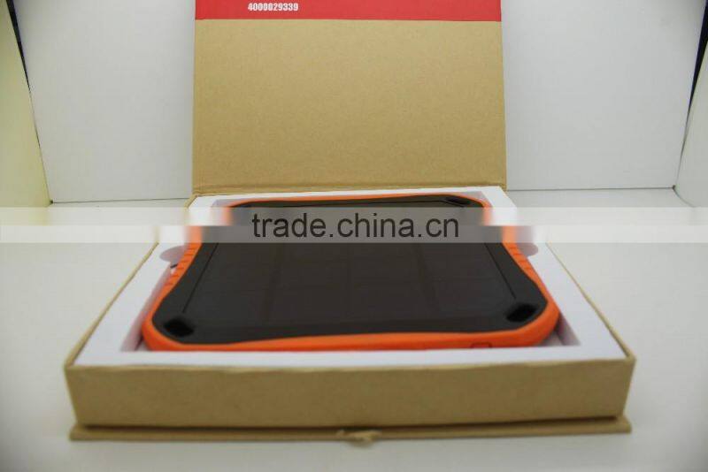 5600mah square,flate solar charger with led full flashlight