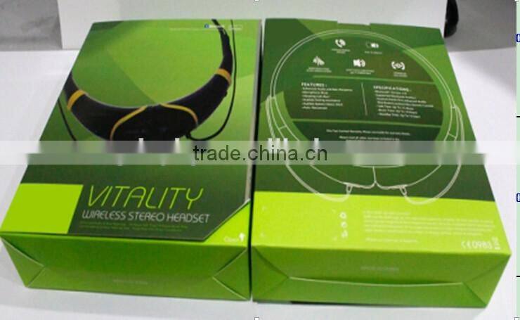 Hot Sale 2015 Bluetooth headset earphone stereo bluetooth sport headphones necklace