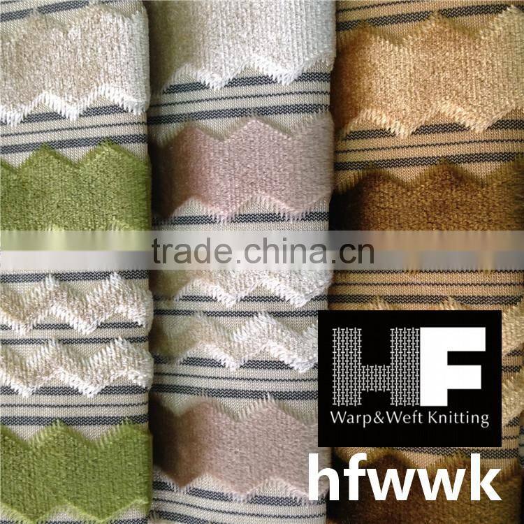 stripe velvet fabric