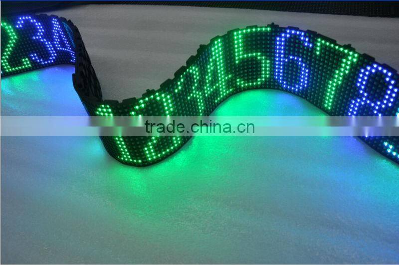 indoor full color P7.62 flexible LED sign programable display