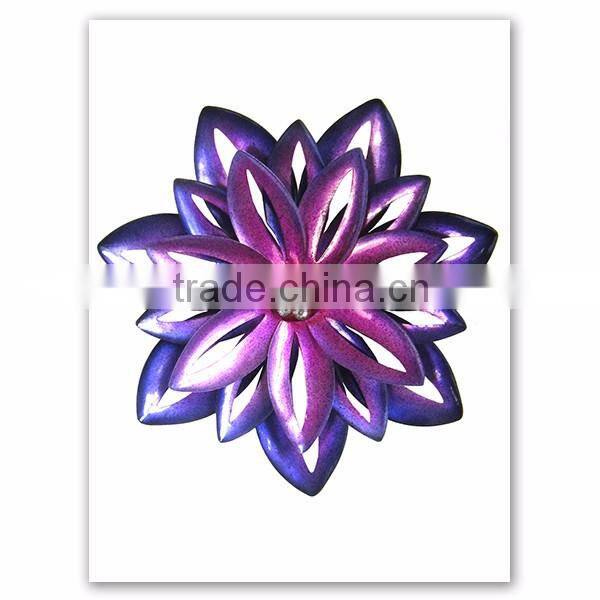 Wholesale Homemade Wall Hanging Flower Art Metal Crafts for Home Decor
