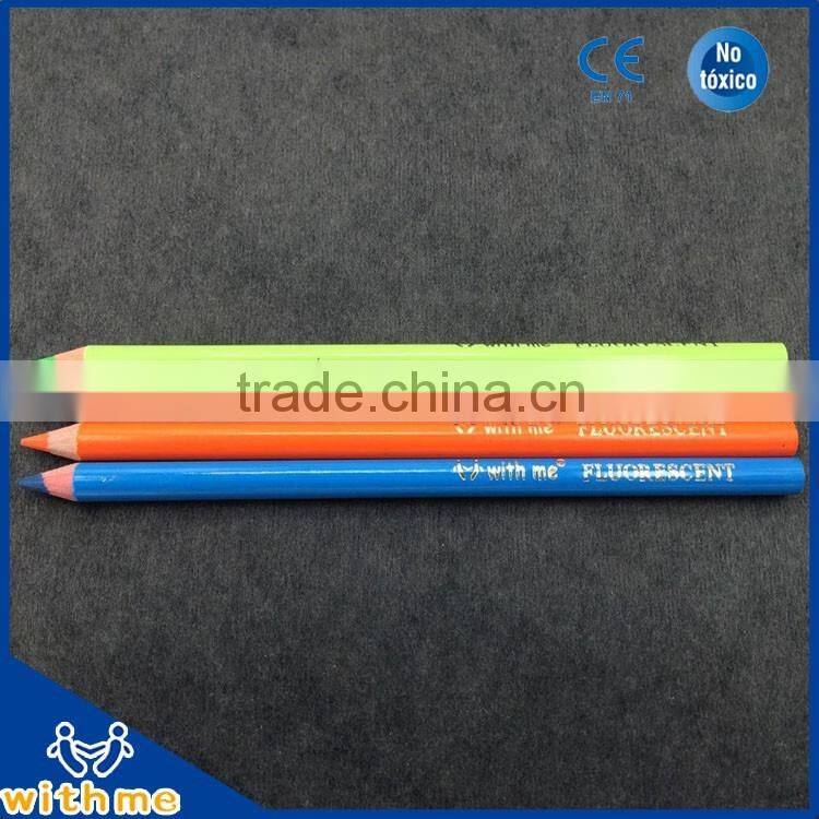 Fluorescent colour pencil neon color pencil