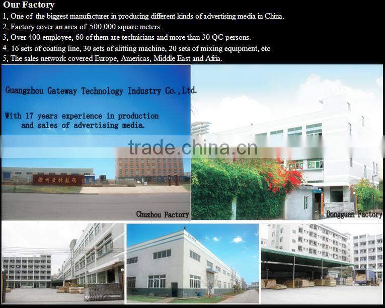 backlit banners for light box use, advertising material, digital printing material