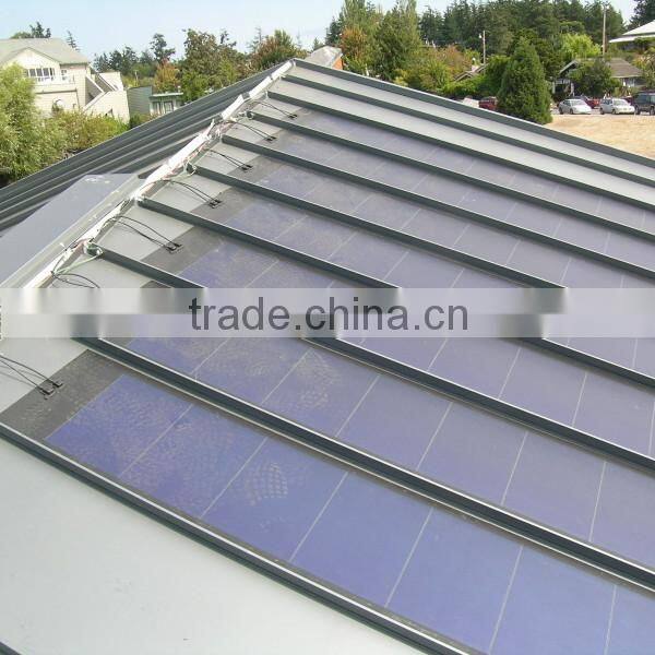 144W 24V 5392*378mm metal rooftop solution flexible solar PV laminate