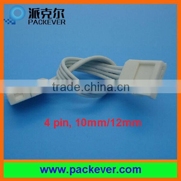 10mm/12mm RGB LED strip 4 pins solder free connector