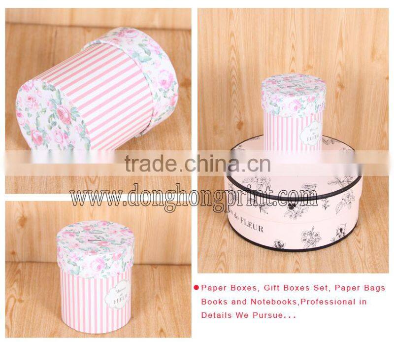 Christmas decoration flower box, round flower box, flower packaging box