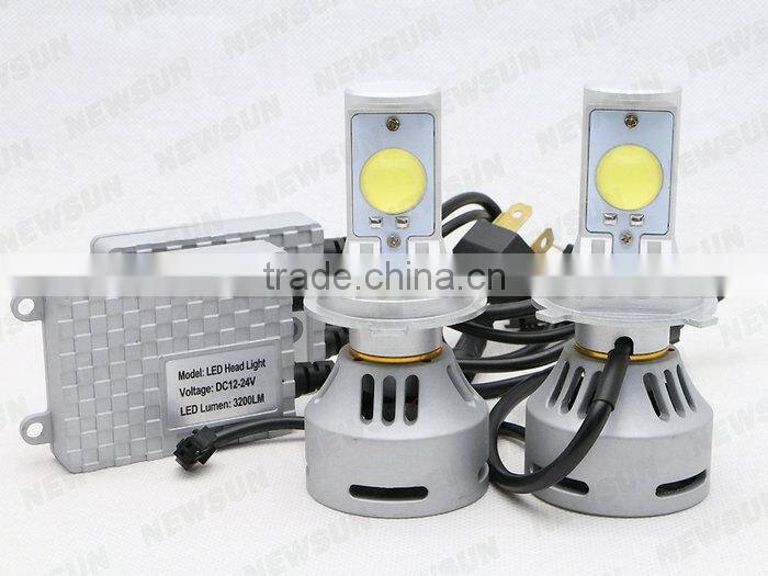 Highest lumens 6400LM Car led h4 high low c ree led headlight bulbs