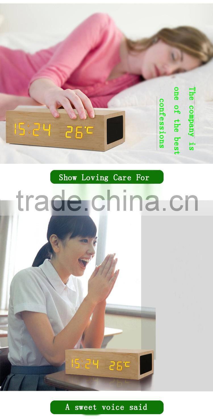 bluetooth speaker square Wooden bluetooth speaker with bass