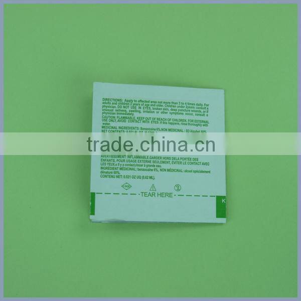 Sting Relief Medicated Pad