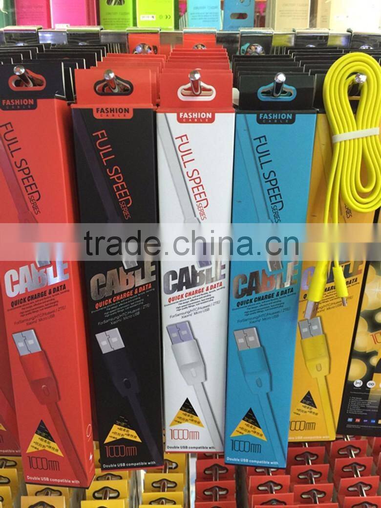 wholesale TPE jacket Fast Charging micro usb Data Sync power cord for iphone