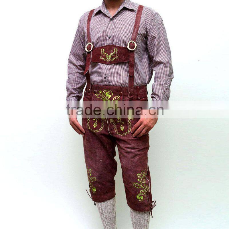 New Bavarian LEDERHOSEN Leather Pants Original" Goat Suede Leather Pants