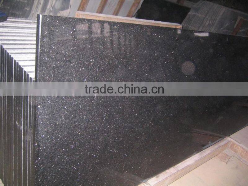 Black galaxy granite for countertop with good price