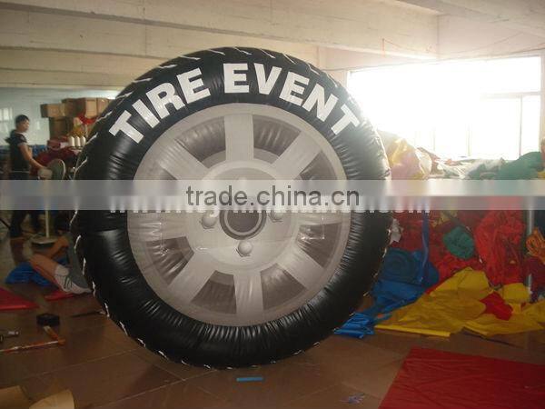 inflatable advertisement, inflatable advertising, inflatable tire advertising