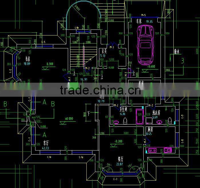 2016 latest luxury prefab villa house