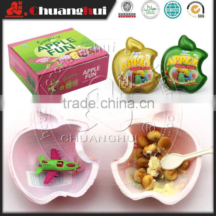 New Products 2015 Apple Chocolate Surprise Egg with Toy, Apple Chocolate Toy Egg