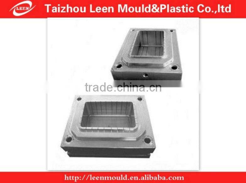 Taizhou New Plastic Injection Folding Close Crate With Lid Mould,Plastic Foldable Container Mould