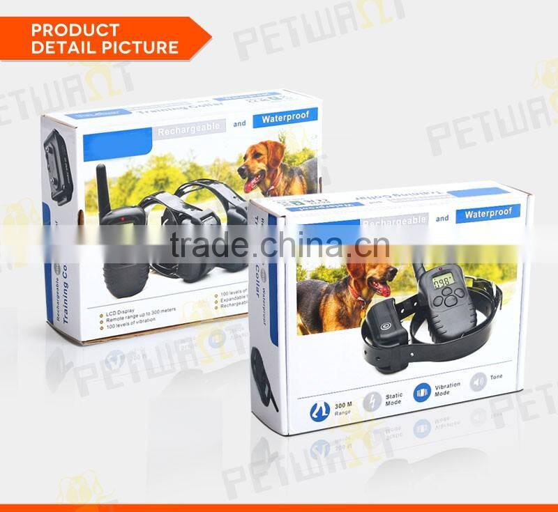 Remote training collar with rechargeable and waterproof PET-998DB