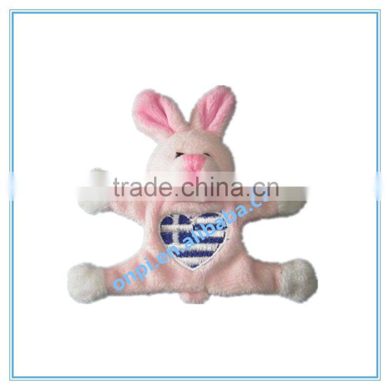 Plush rabbit fridge magnet