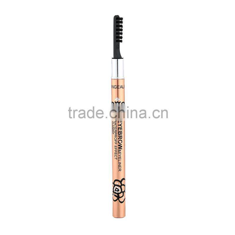 Easy to Color Eyebrow Pencil Cosmetic Waterproof Makeup Tool With Brush