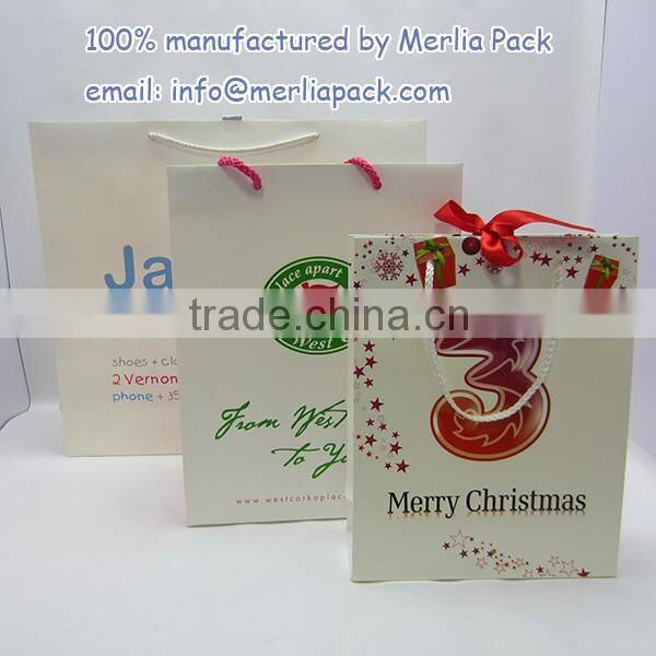 Pack of 12 Wholesale Christmas Gift Bags Packaging Xmas Bags