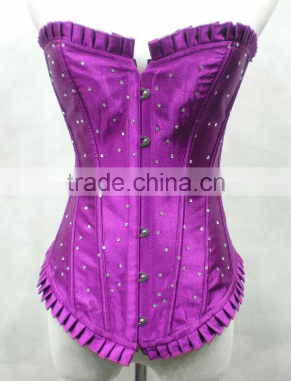 Good quality oem accept royal blue corset bustier top