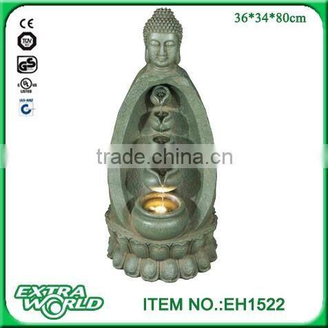 resin garden ganesh three layer waterfall fountain