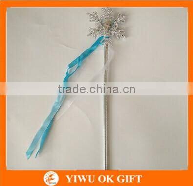 Hot Sale Frozen Elsa Crown Set Frozen Tiaras And Magic Wand For Girls Cosplay Hair Accessory