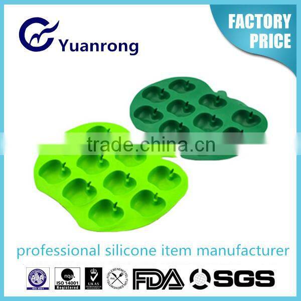 Apple Shape 100% Food Grade Silicone Ice Cube Tray