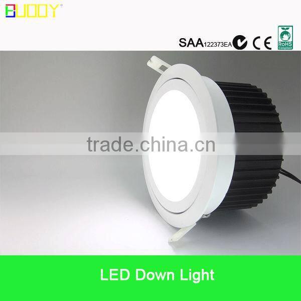 2015 HOT SALES dimmable Sharp 30w led downlight( Cutout: 140mm ) waterproof IP65