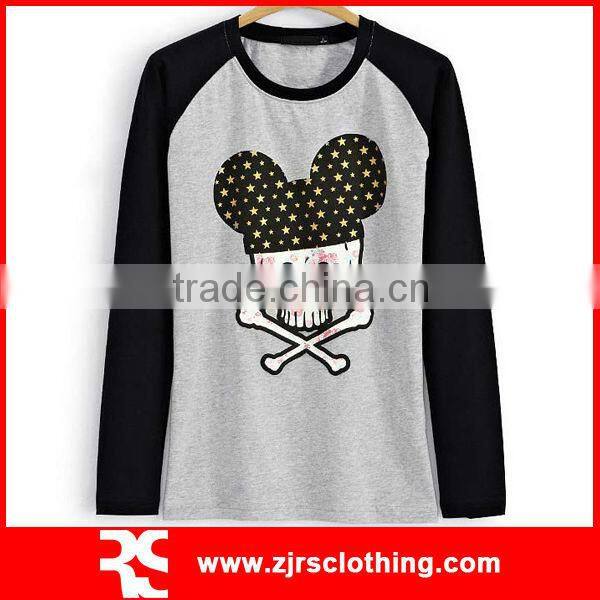 Woman Long Sleeve T-shirt with Puff Print