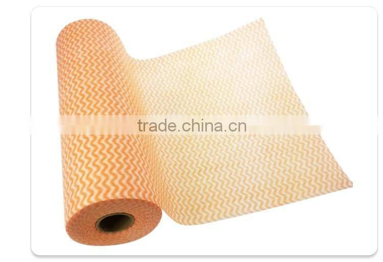 Individually sealed natural color spunlace nonwoven fabric