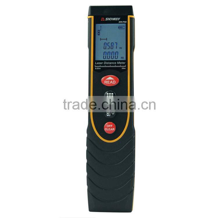 Portable Digital 50m Distance Volume Laser Mini Rangefinder SW-P50