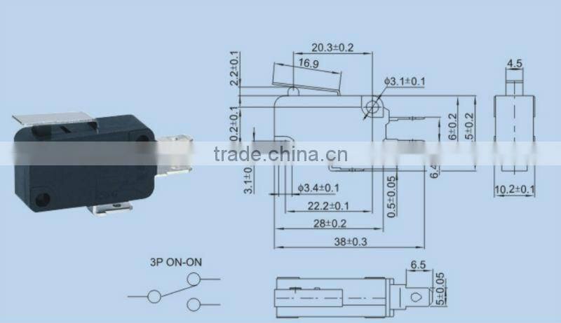 electronic micro switch KW7-03-2
