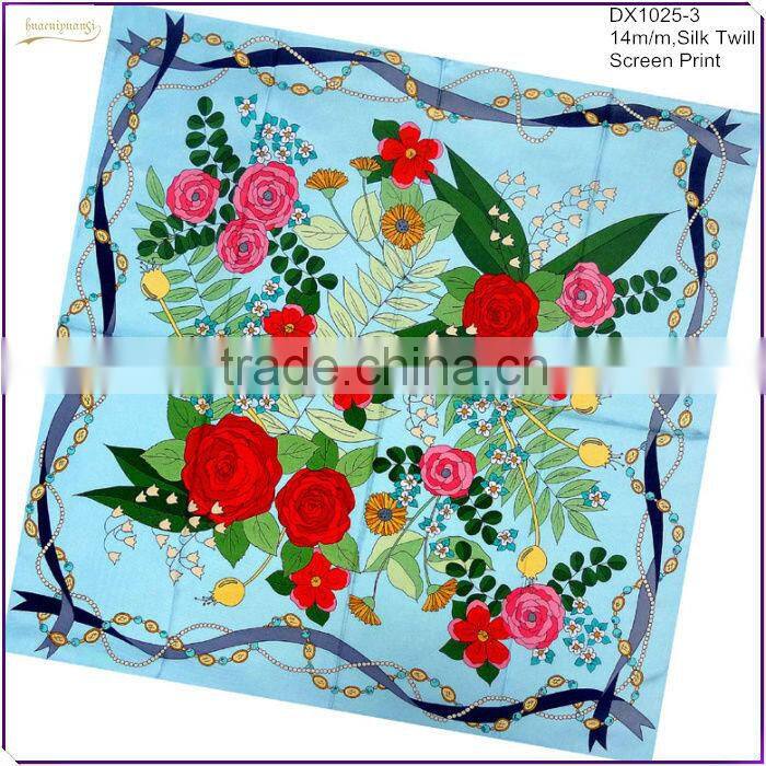Factory Best Price Hand Printed Handkerchief