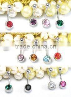 316L stainless steel body jewelry navel piercing jewelry ring