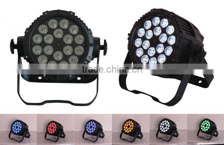 Professional RGBWA+UV 18x15w 6in1 led stage lighting