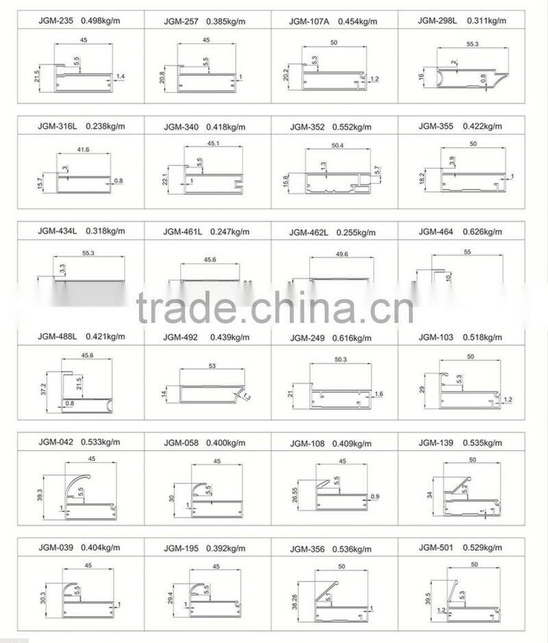 Kitchen g handle aluminum profile