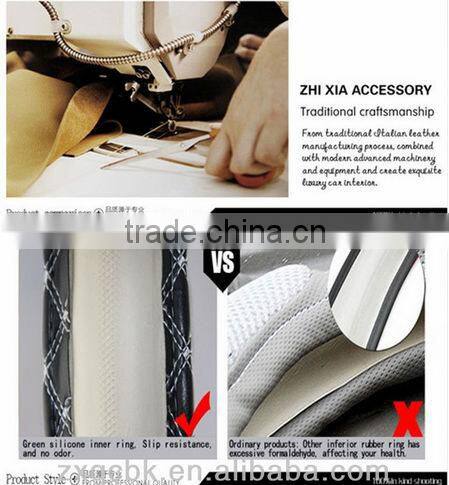 ZX Hot selling New design Velvet steering wheel covers/fluffy steering wheel cover