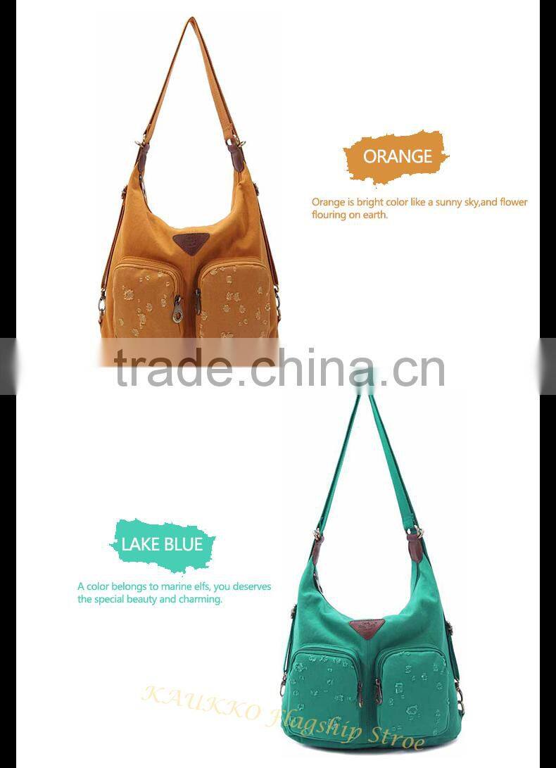 Canvas shoulder bag vintage-latest fashion handbag fashion bags ladies handbags