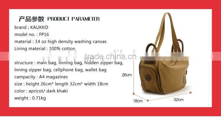 Novel Canvas Shoulder Bag Fashion Handbag Convert To A Backpack From A Shoulder Bag Pattern Shoulder Bag