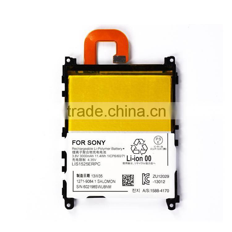 High quality Cellphone batteria 3.7v li-ion lithium polymer battery for sony z1 L39H