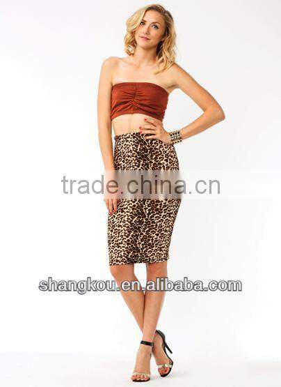New fashion design skirts ladies leopard pencil skirt sexy women in short mini skirts shkJ133