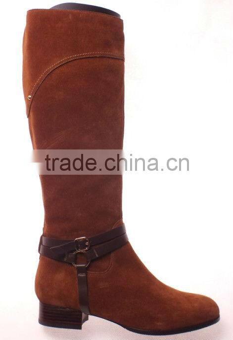 Elegant flat over the knee boots in guangzhou