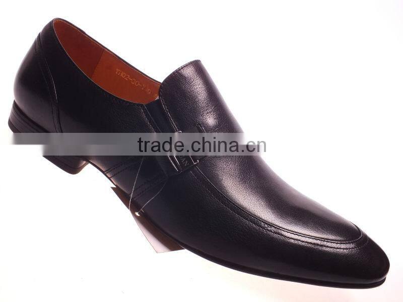 Italy style new design men leather shoes slip-on