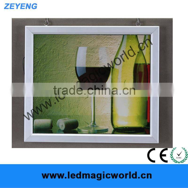 High Quality Aluminum Slim LED bent acrylic frame