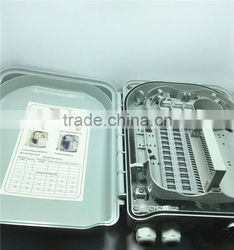 24 core Plastic shell Fiber optic distribution box