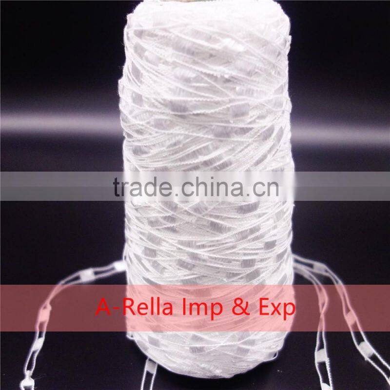 100% nylon feather yarn , with heat setting , nylon feather yarn