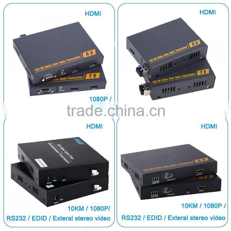 Pinwei PW-DT200 transmitting distance upto 20KM HDMI fiber optic extender with IR